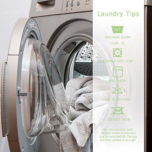 JML Bamboo Bath Towels 2 Piece Luxury Bath Towel Set for Bathroom(27