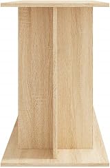vidaXL Engineered Wood Aquarium Stand Sonoma Oak Spacious Storage view 6