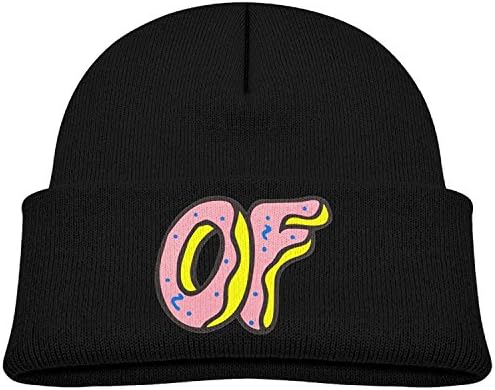 RALEND Unisex Kids Odd Future OF Donut Logo Beanie Caps