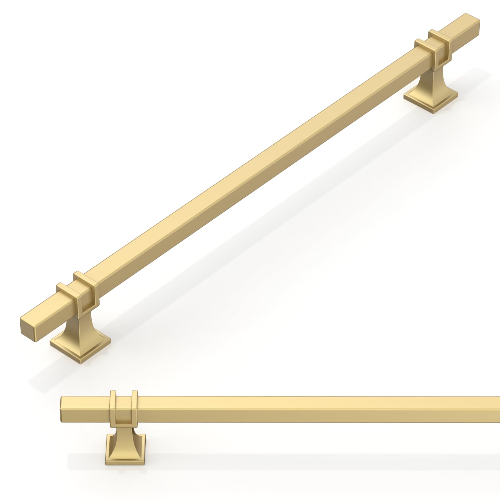 Photo 1 of **FACTORY SEALED** Talentedeco 10 Pack Brushed Gold Cabinet Pulls 10 Inch(254mm) Kitchen Cabinet Handles Drawer Pulls