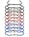 FINREZIO 9 Pcs Evil Eye Braided Cord Bracelets for Women Men Rosary Protection Bracelet Set Catholic Gifts Religious Jewelry Red/Black/Blue String