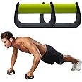 Feishibang Pushup Handles for Floor Board Portable Push Up Bars for People Fitness Home Workout Equipment,Colour Green