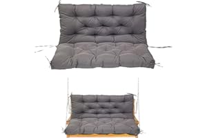 3 Seat Outdoor Swing Cushion Porch Swing Cushions Outdoor Cushions Patio for Outdoor Patio Furniture with 8 Ties for Patio Ba