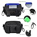 Pet Industries Dog Poop Bag Holder Dispenser, Heavy-Duty Waterproof Material, Reflective Strip, Zippered Pouch & Carabiner Clip for Easy Carry and Leash Attachment Strap (Electric Blue)
