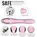 Clitoral Sucking Vibrator G-Spot Dildo Vibrators for Women, Upgraded12 Suctions and 12 Vibrations Clitoris G Point Stimulator Adult Sex Toy, Rechargealbe Dual Motors Waterproof Silicone, Lovely Pink