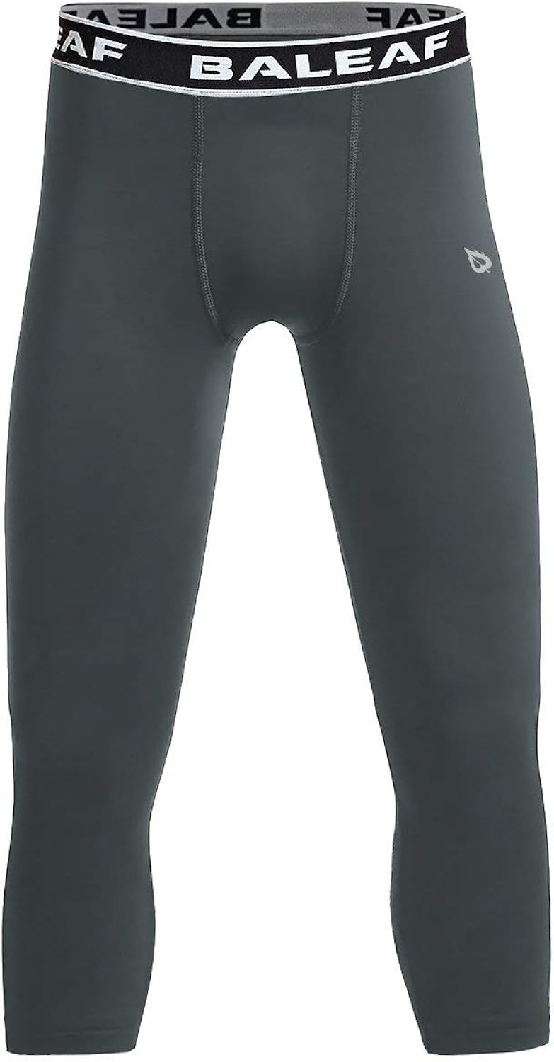 BALEAF Youth Boys'/Girls' Compression Pants Base Layer Yoga Leggings Sports Tights Running Workout Training: Clothing