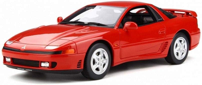 OttOmobile 1991 Mitsubishi GTO Twin Turbo Hard Top, Passion Red OT233 - 1/18 Scale Resin Model Toy Car