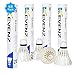 KEVENZ 48-Pack Goose Feather Badminton Shuttlecocks with Great Stability and Durability, High Speed Badminton Birdies Balls