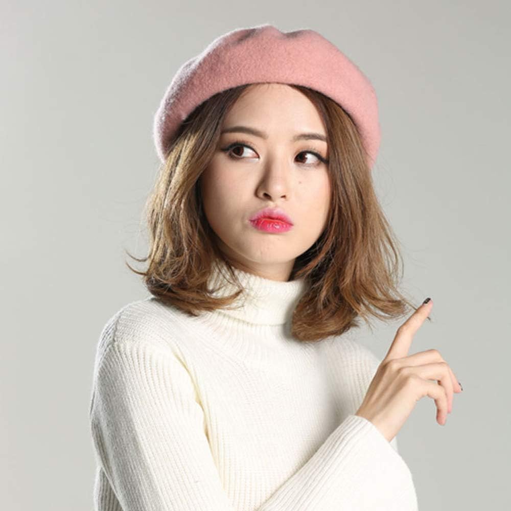 Amazon ベレー帽 帽子 Euphoric レディース ピンク 頭囲56 58cm ウール混 ハンチング ベレー帽 通販