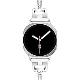 Mtozon Bling Bracelet Women Bands Compatible with Samsung Galaxy Watch 8 40mm 44mm Classic 46mm Replacement Metal Wristbands