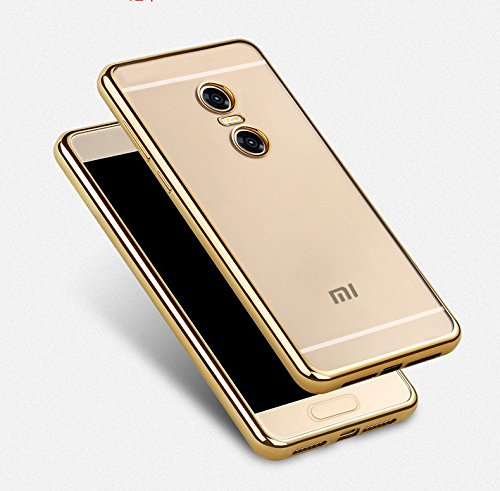 GoRogue Electroplated [Metallic Chrome Finish] Ultra Slim Flexible Back Case Cover for Xiaomi Redmi Note 4 [Champagne Go