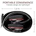 FMLOVES Active Noise Cancelling Over Ear Headphones with HI-Fi,20Hours for Music time Travel and Office Computer, Lightweight air Travel -Wired Black from