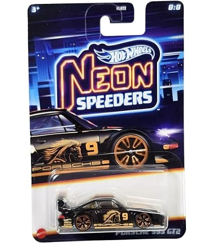Amazon.com: Hot Wheels Porsche 993 GT2, Neon Speeders Series, 1:64