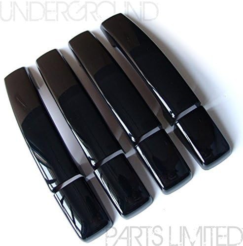 Underground Parts L-RA-02 Gloss Black Styling Side Door Handle Covers Trims Kit