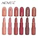 Matte Lipstick, ALIVER 6 Colors Lipstick Set, Long Lasting Lipstick, Nude and Natural Dark Matte Lipstick Non-Stick Cup for Lips Makeup