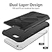 iPhone 6 case ,iPhone 6S case ,MiHua Dual Shield Shock Absorption Protective Heavy Duty Hybrid Cover Case For Apple iPhone 6 (4.7 Inch) (Black)