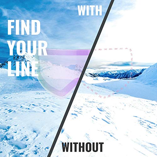 devembr OTG Ski Goggles PRO, Snowboard Goggles Anti-Fog, Magnet Interchangeable Lens, UV Protection, Helmet Compatible for Men & Women, Snow Goggles with Hard Case, Skiing Snowmobile Skating, VLT 16%