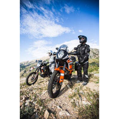 A.R.C. Battleborn Adventure Foul Weather Motorcycle Jacket - BLACK - LARGE - Includes free neck gaiter.