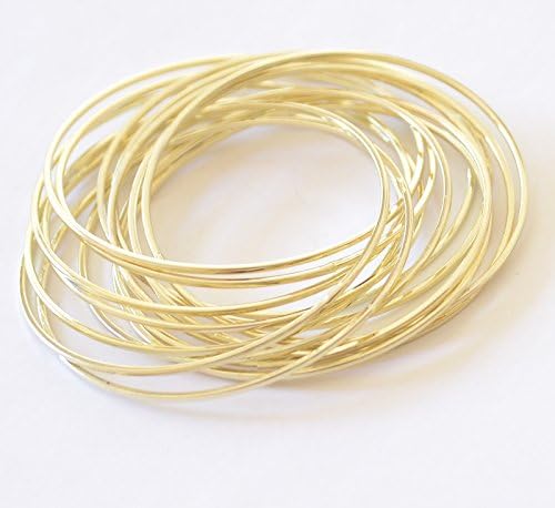 shiny gold colour multi bangle set(15 bangles in one), amazing jewellery from India, MULTI STRAND BANGLE Bracelet