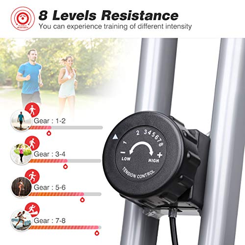 KUOKELBicicleta Estática Plegable Bicicleta Spinning Exercise Bike