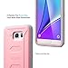 ULAK [Knox Armor] Rugged Dual Layer Hybrid Protective Case Front Cover Without Built in Screen Protector Holster for Samsung Galaxy Note 5 - Retail Packaging - Pink