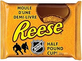 Reese Peanut Butter Cup Candy, Half Pound Cup, 226-Gram
