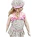 Girls Fashion and Beautiful Leopard Swimwear Bikini Swimsuit SW2 (2T(70-80CM))