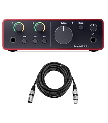 Amazon.com: Focusrite Scarlett Solo 4th Gen USB Audio