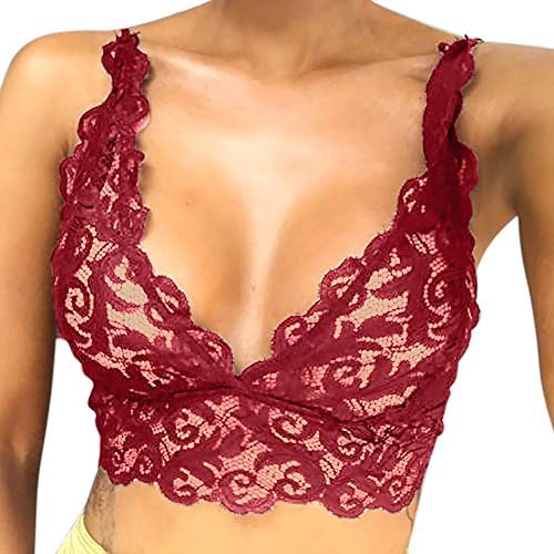 OrchidAmor Women Lingerie Corset Lace Bras Bralette Bralet Bra Tank Cami Crop Underwear Soft Comfy Chemises & Negligees
