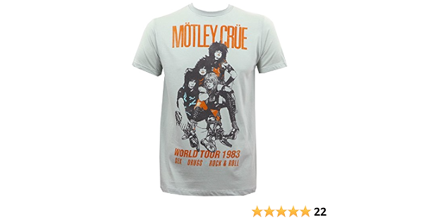 Motley Crue Men's Vintage World Tour 