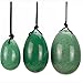 Yoni Eggs Massage Stones Stick,3pcs Natural Drilled Rose Crystal Quartz Jade Eggs and 1 pcs Massage Stick for Kegel Exercise Eggs Healing Stone to Train Pelvic Muscles