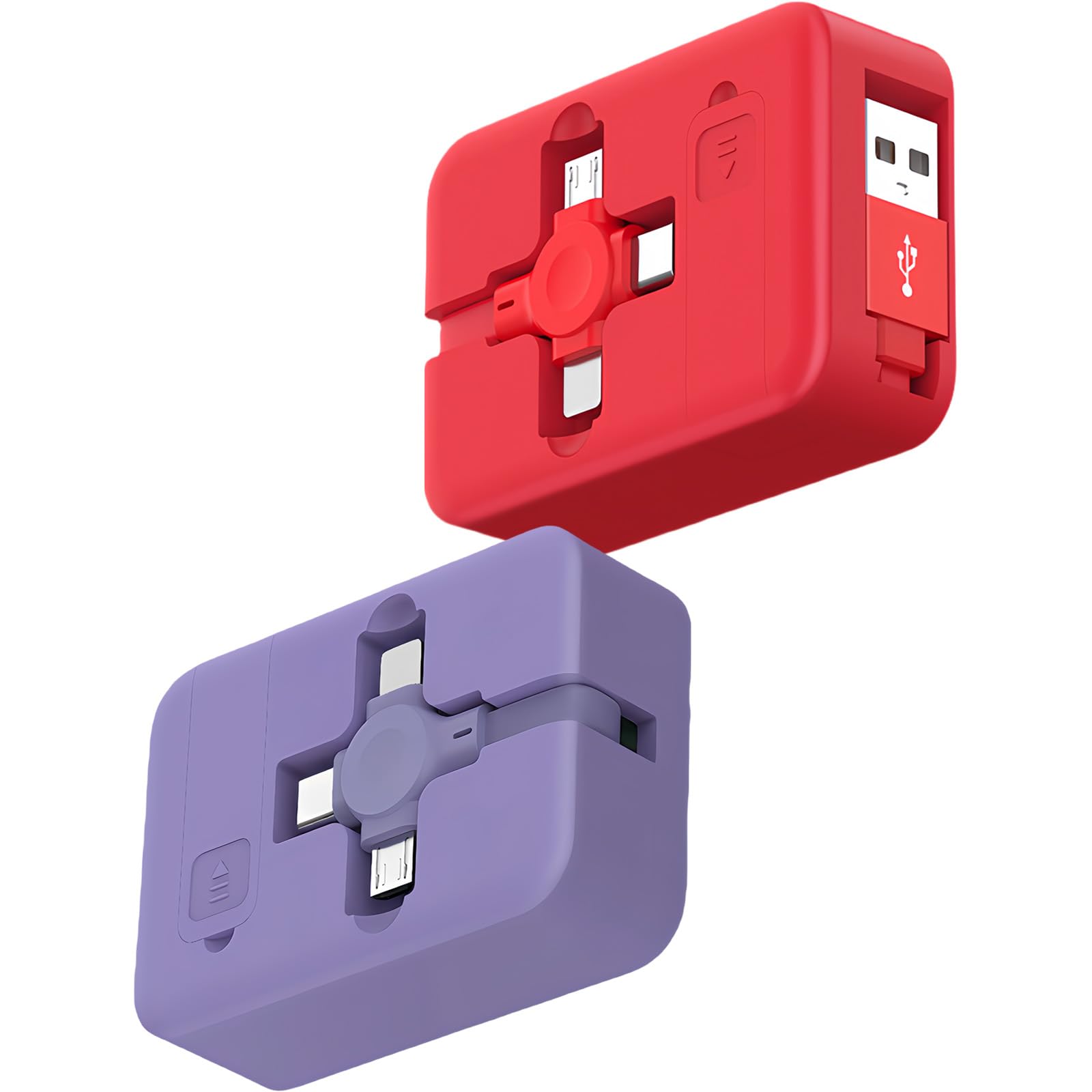 Photo 1 of * only come with the red one *
Gartmost 2 Pcs 3 in 1 USB Retractable Charging Cable, Three in one Data Cable Phone Stand, Compatible with Micro USB/USB C/L, Compatible with iPhone, Android (Red+Purple)