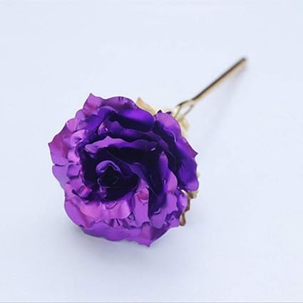 Amazon Com Foil Plated Rose Gold Rose Wedding Decoration Flower