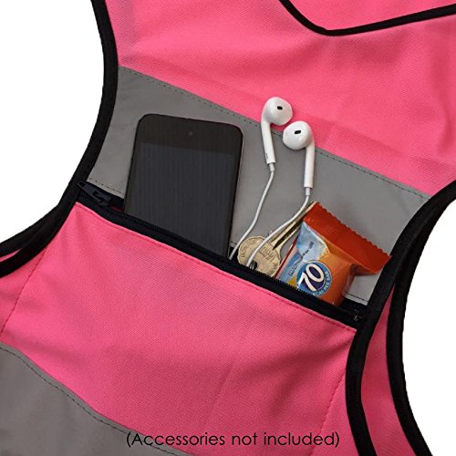 SALE Pink Running Vest for Women. High Visibility Reflective Safety