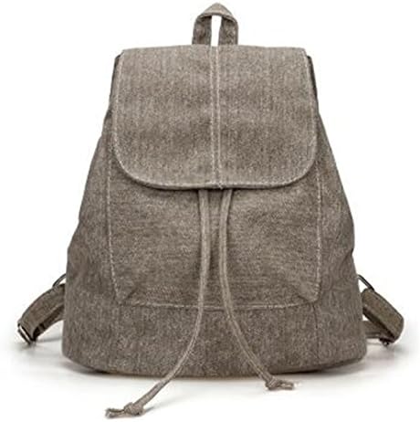 Soft Denim Women Backpack Drawstring School Bag