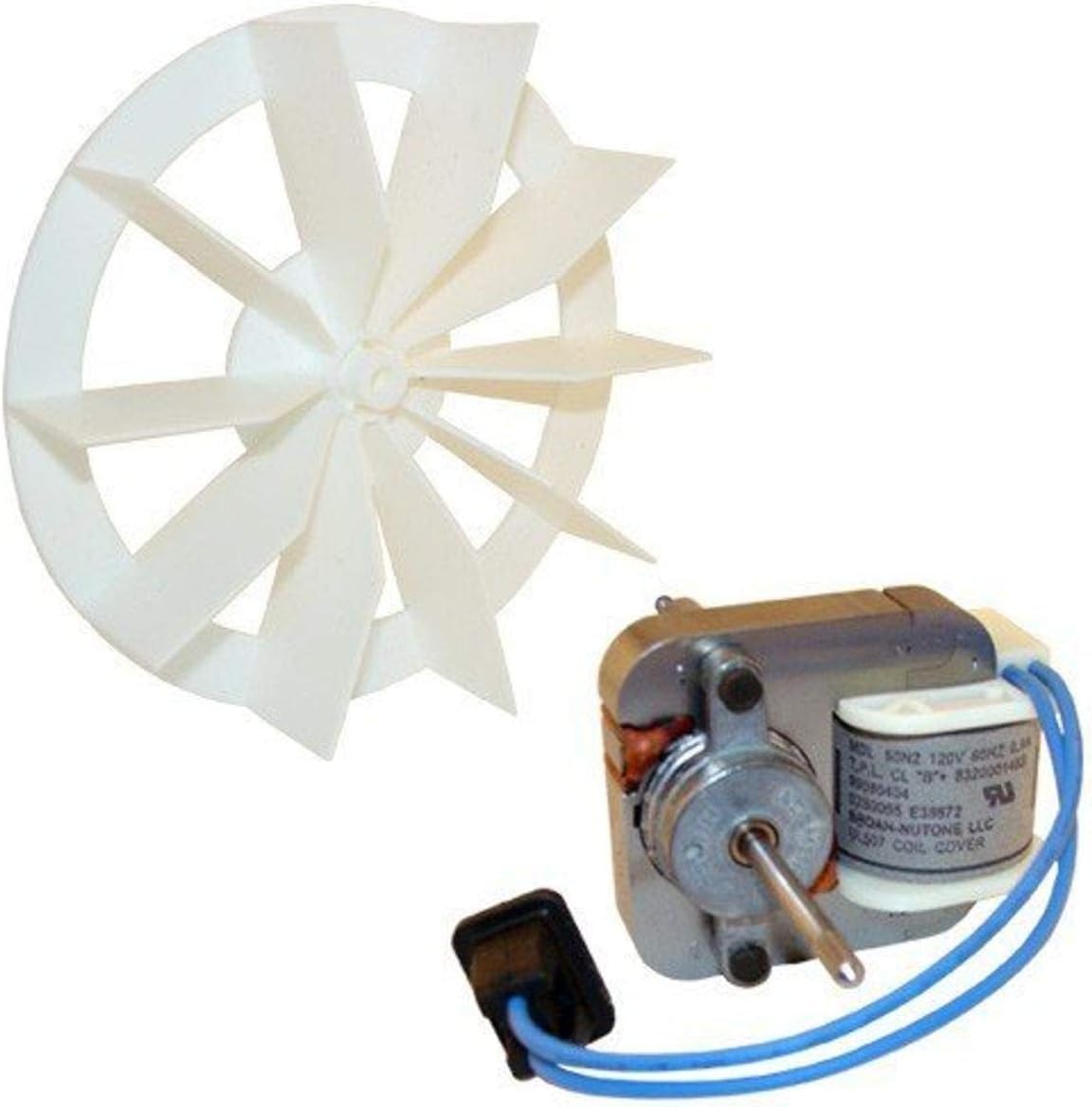 Broan-NuTone BP27 Bathroom Fan Replacement Motor and Wheel Set, 50 CFM ...