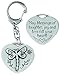 Cathedral Art (Abbey & CA Gift Blessings of Laughter Heart Decorative Key Ring, One Size, Silver