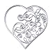 Whitelotous Cutting Dies Cut Dies Stencil Metal Template Mould for DIY Scrapbook Album Paper Card (Hollowout Heart)