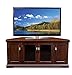 Leick Home Chocolate Cherry Corner TV Stand, 60 inch, Brownbronze