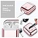 JuQBanke Compatible for AirPod Case,Airpod Skin,Airpod Accessories Shockproof Protective case Cover Silicone Skin for Apple AirPods Charging Case,Rose Gold