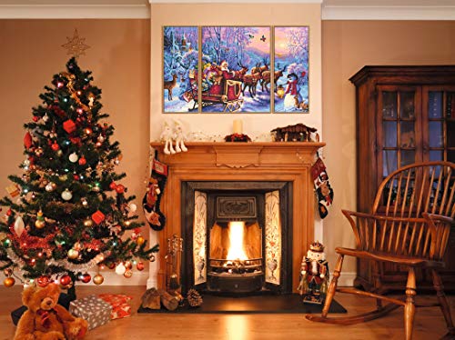 Schipper 609260758 Malen nach Zahlen - Der Weihnachtsmann kommt, 50 x 80 cm – Bild 4