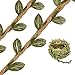 HECATY 132 Ft Boho Eucalyptus Vines with Twine, Artificial Eucalyptus Leaf Greenery with Hemp Rope for Baby Shower Home Wall Garden Wedding Party Wreaths