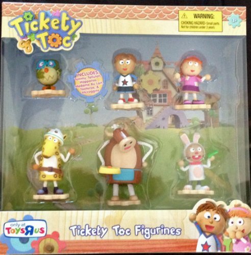 Tickety Toc Multipack of Figurines Featuring Tommy, Tallulah, Hopparoo, Tooteroo, McCoggins and Madame au Lait, Baby & Kids Zone