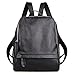 Jack&Chris Backpack Purse Real Leather Backpack Shoulder Bag for Women (black204)