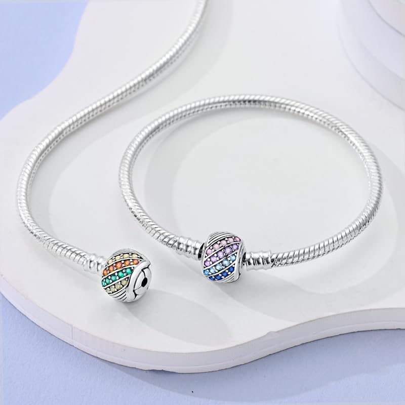 Pulsera para mujer de plata de ley 925, pulseras con cierre de corazón, pulsera de serpiente, pulsera de eslabones para San Valentín, día de la madre, cumpleaños, Navidad, regalo para mujeres