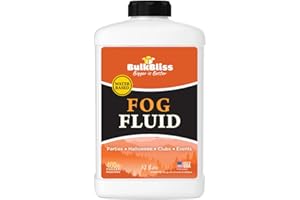 BulkBliss Fog Liquid and Smoke Machine Fluid – Premium DJ, Event and Halloween Fog Juice, Medium Density (Quart (32 oz))