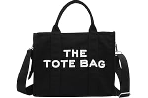 Tote Bags for Women - Personalized Canvas Tote Bags with Zipper Mini Top-Handle Crossbody Tote Bag Handbag for Travel Work