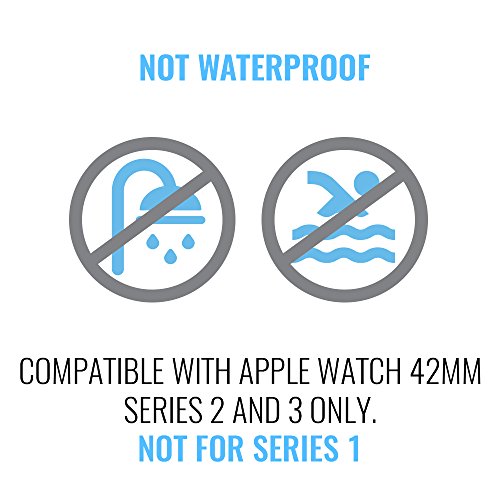 Apple Watch Glass Screen Protector 42mm (Series 2 3 Only) 3D Full Coverage (2-pack)