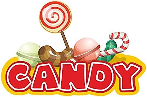 CANDY Street Sticker Halloween Valentines Sweet Colorful Sour Lollipop Toffee Gift - Sticker Graphic - Sticks to any smooth surface
