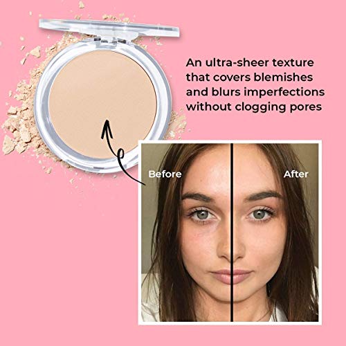 MCoBeauty Invisible Matte Pressed Powder | Setting and Finishing Face Powder | Translucent